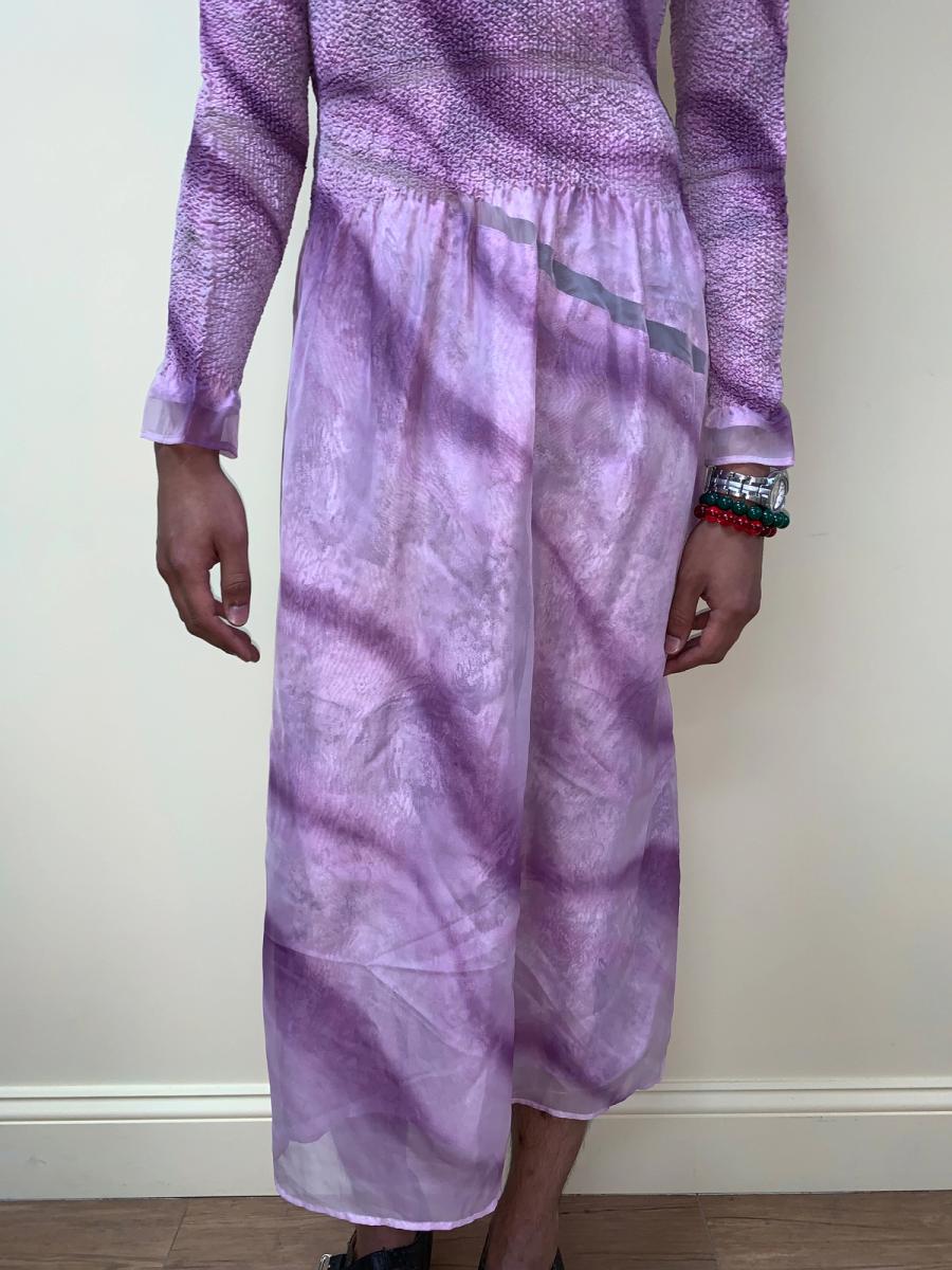 Yoshiki Hishinuma Pleated Purple Dress product image