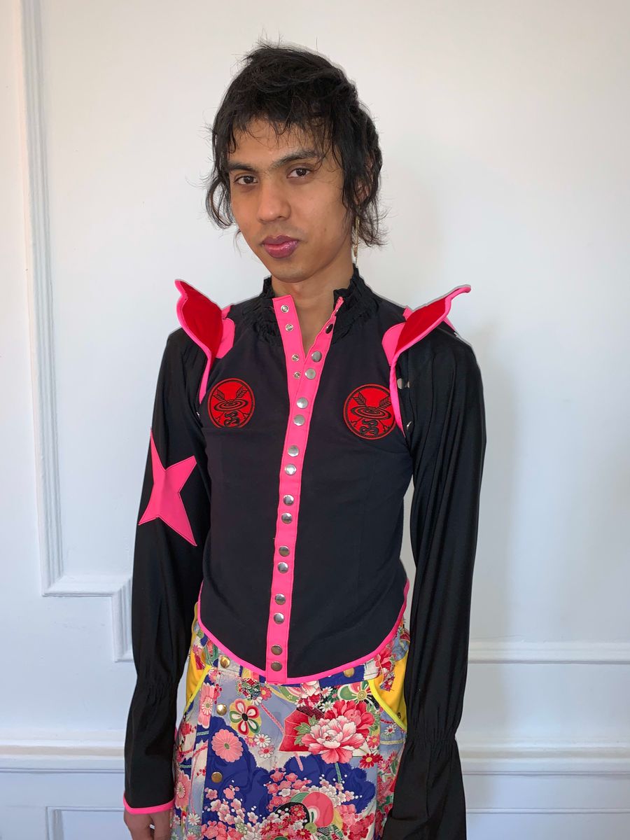 Takuya Angel Hot Pink Shirt With 'Wings' product image