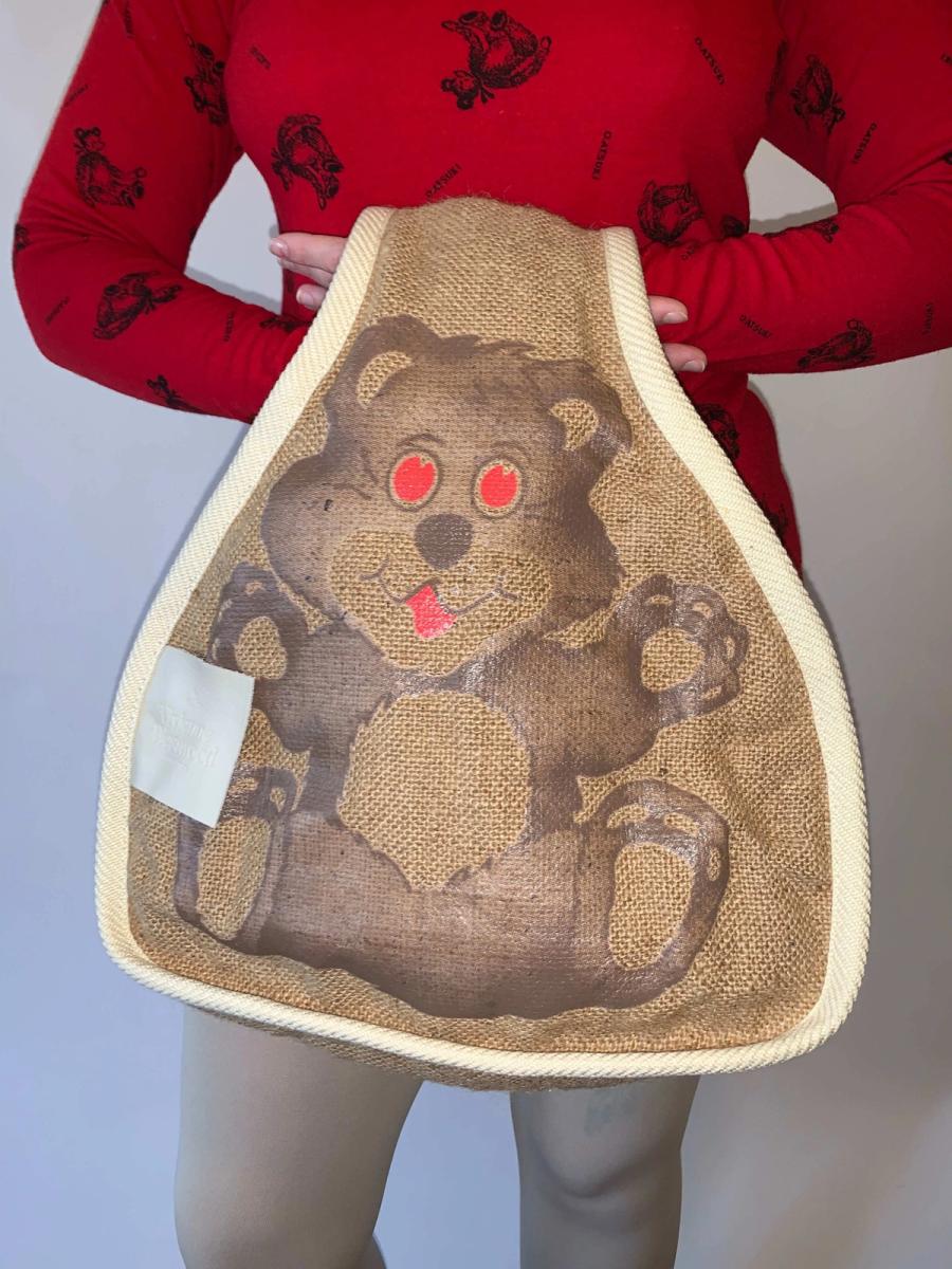Vivienne Westwood Teddy Bear Burlap Purse product image