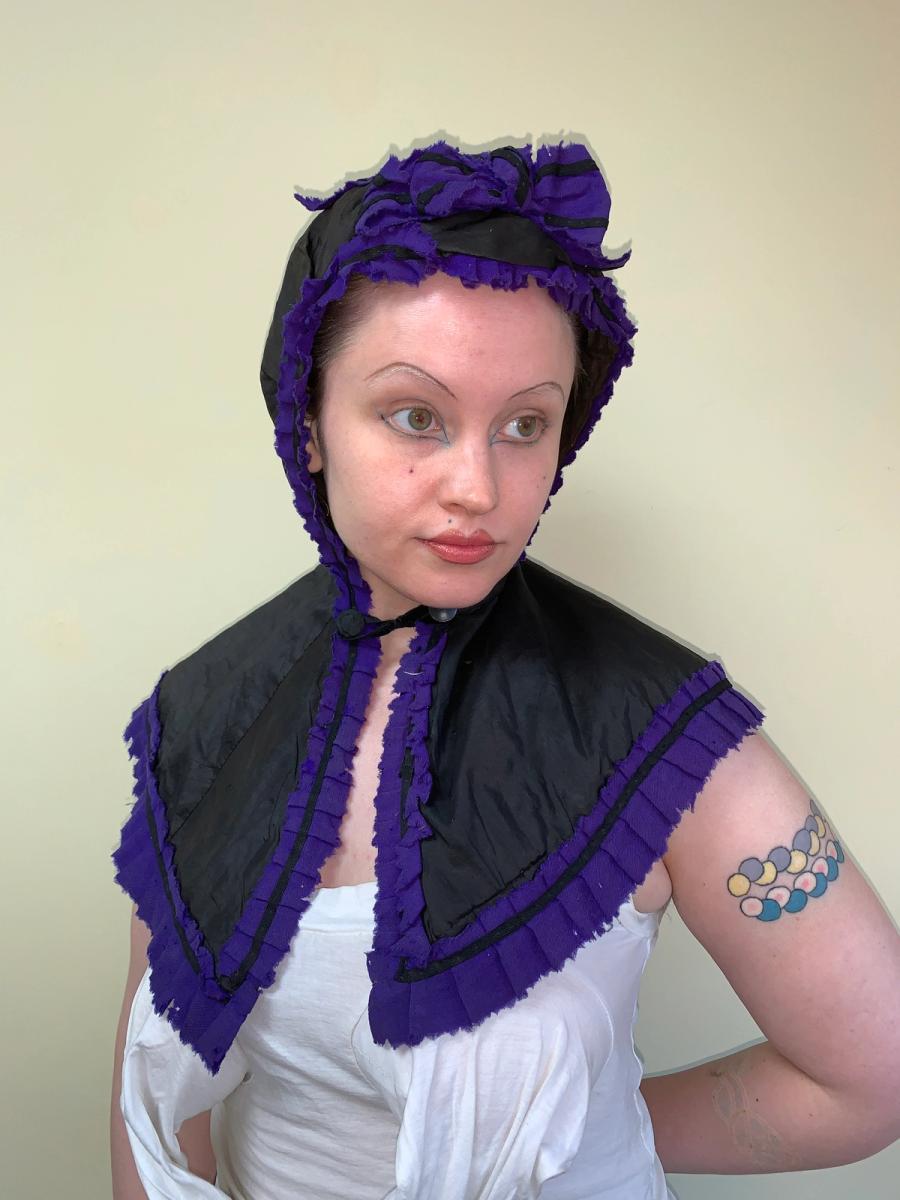 Victorian Hood with Purple Trim product image