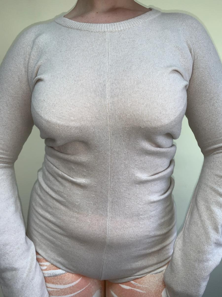 2000s Margiela Scrunched Knit Leotard product image