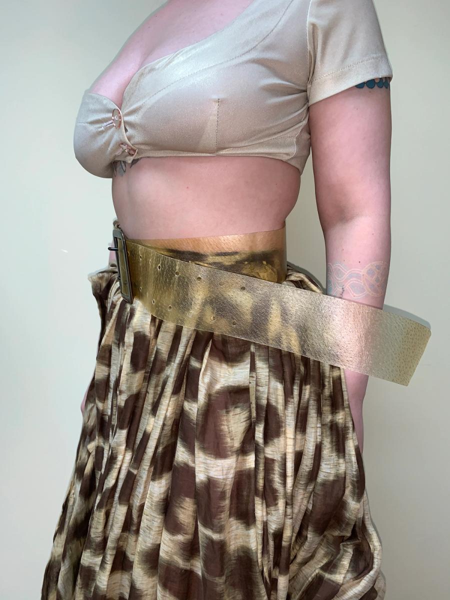 90s Beauty: Beast Clear Leather Belt product image