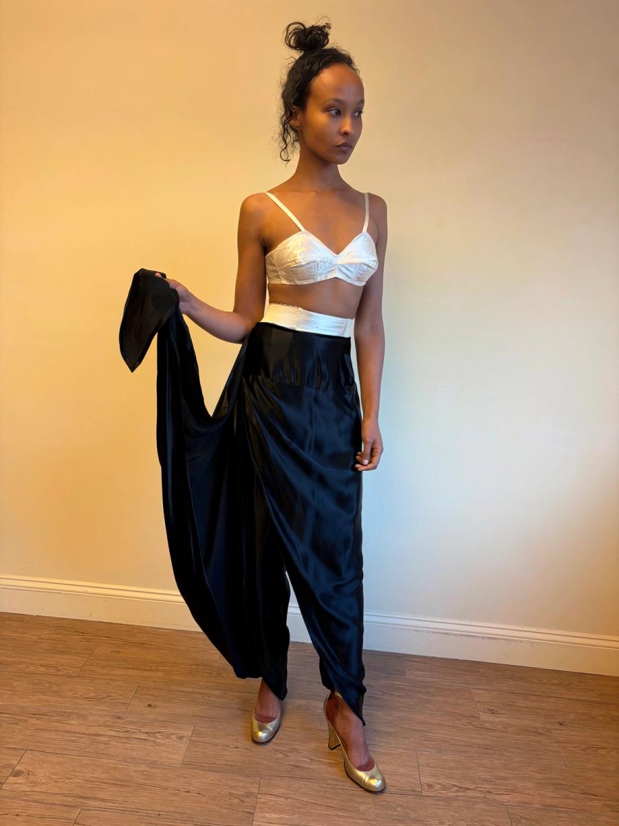 1980s Norma Kamali OMO Convertible Skirt Pant  product image