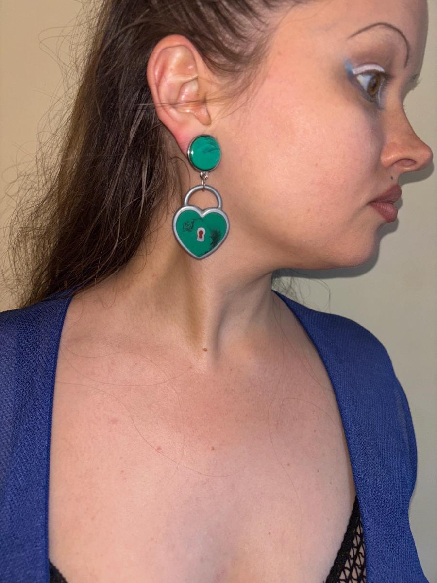 Vintage Giorgio Armani Lock Earrings product image