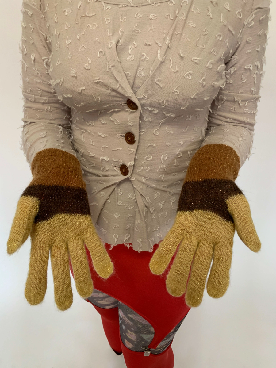 90s Vivienne Westwood Knit Orb Gloves product image