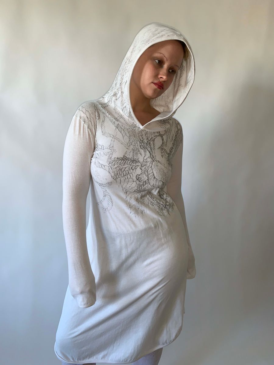 Yeah Right!! Rope Print Hooded Dress product image