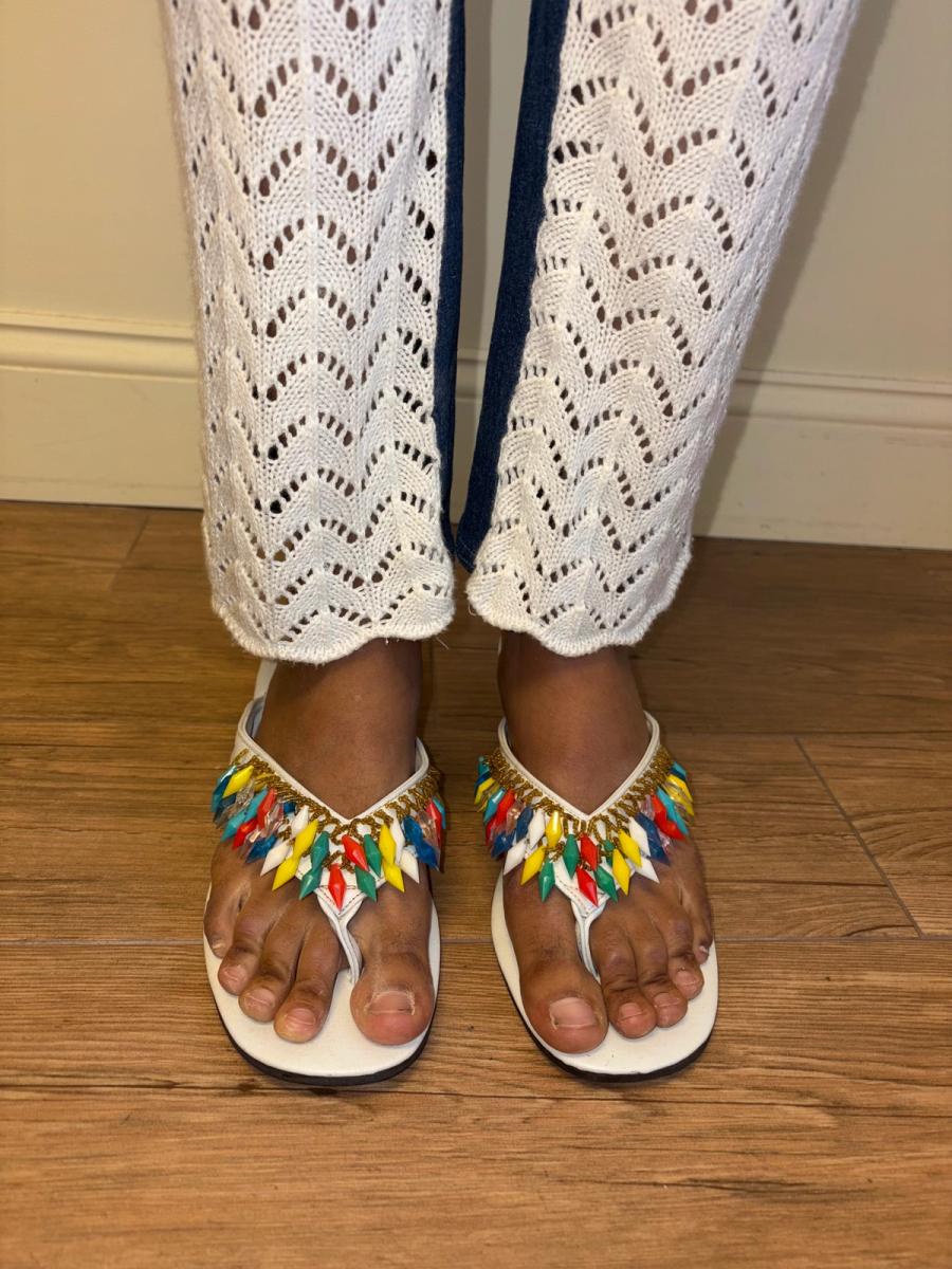 1970s Beaded Sandals from the Philippines product image