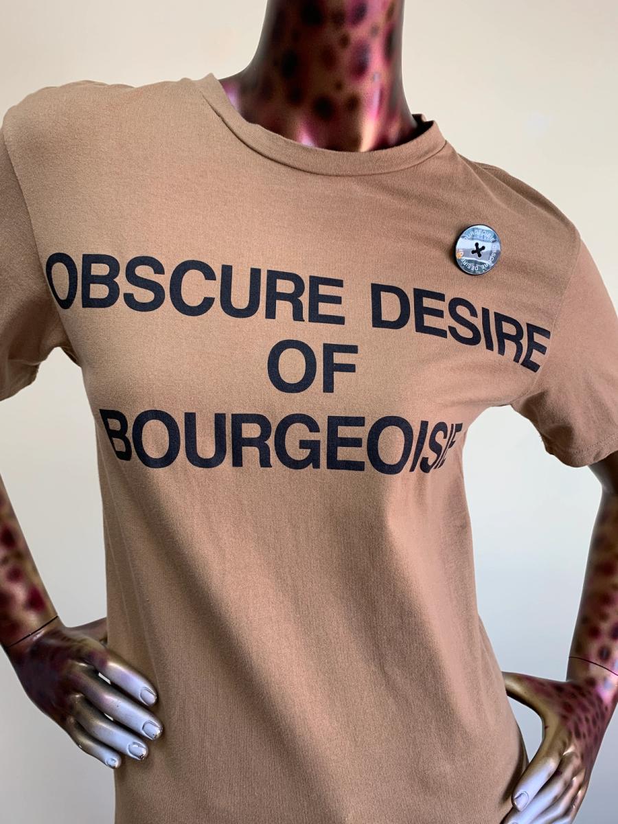 Obscure Desire of Bourgeoisie Logo Brown T-shirt product image