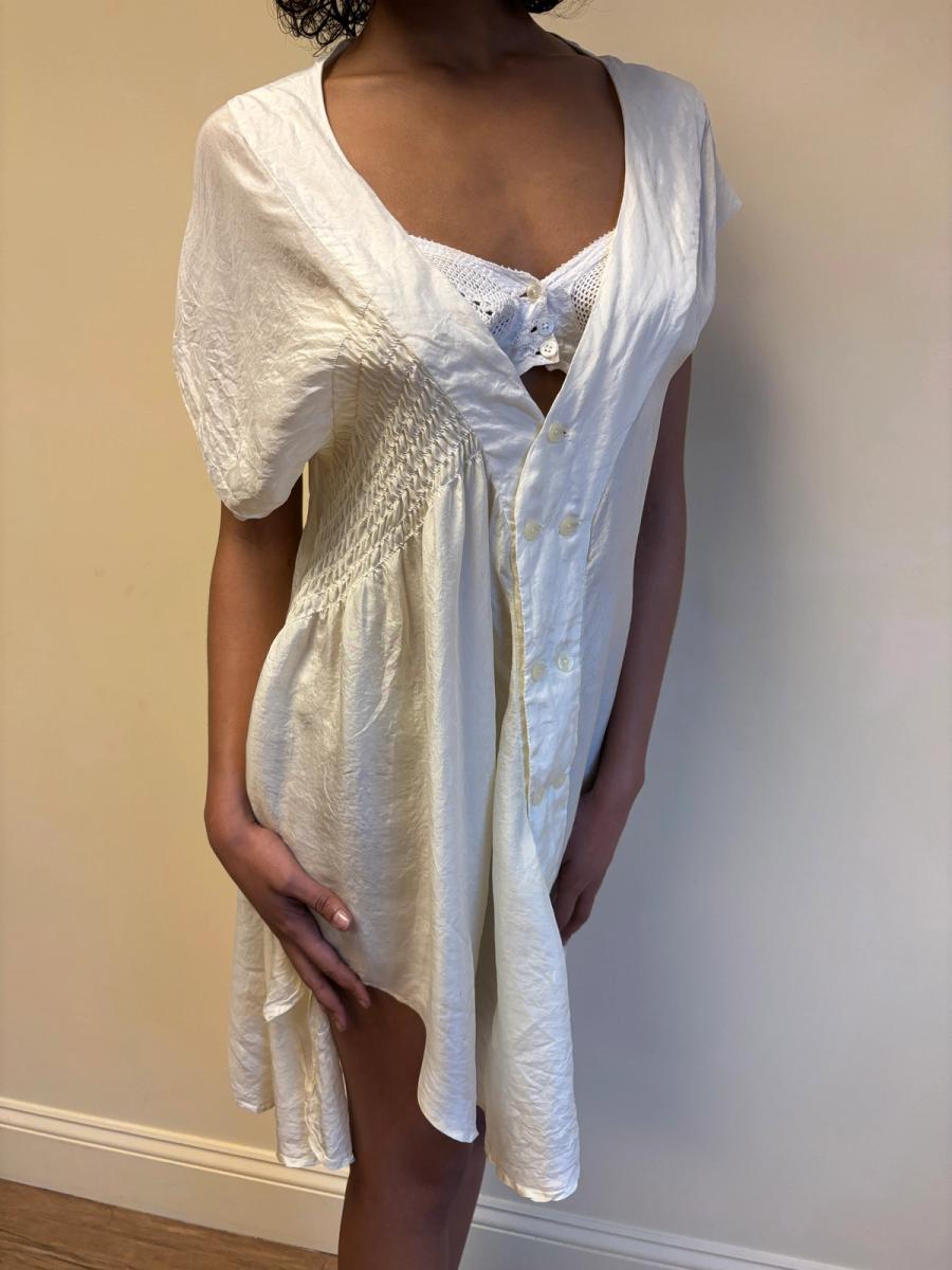 Marjan Pejoski Pale Yellow Babydoll Dress product image