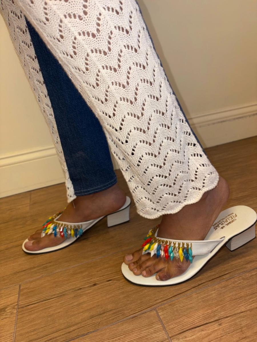 1970s Beaded Sandals from the Philippines product image
