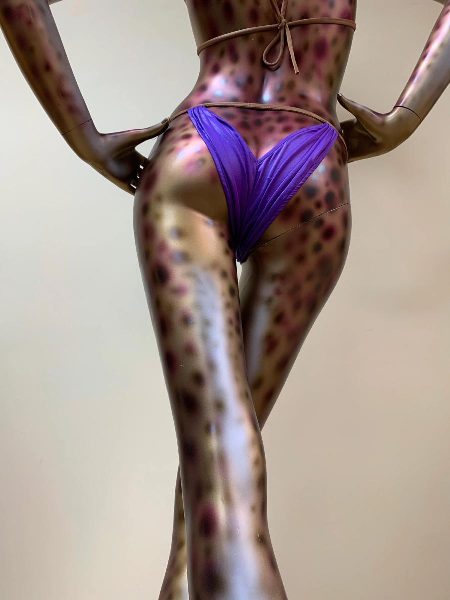 80s OMO Norma Kamali Swimsuit With Butt Cutout product image