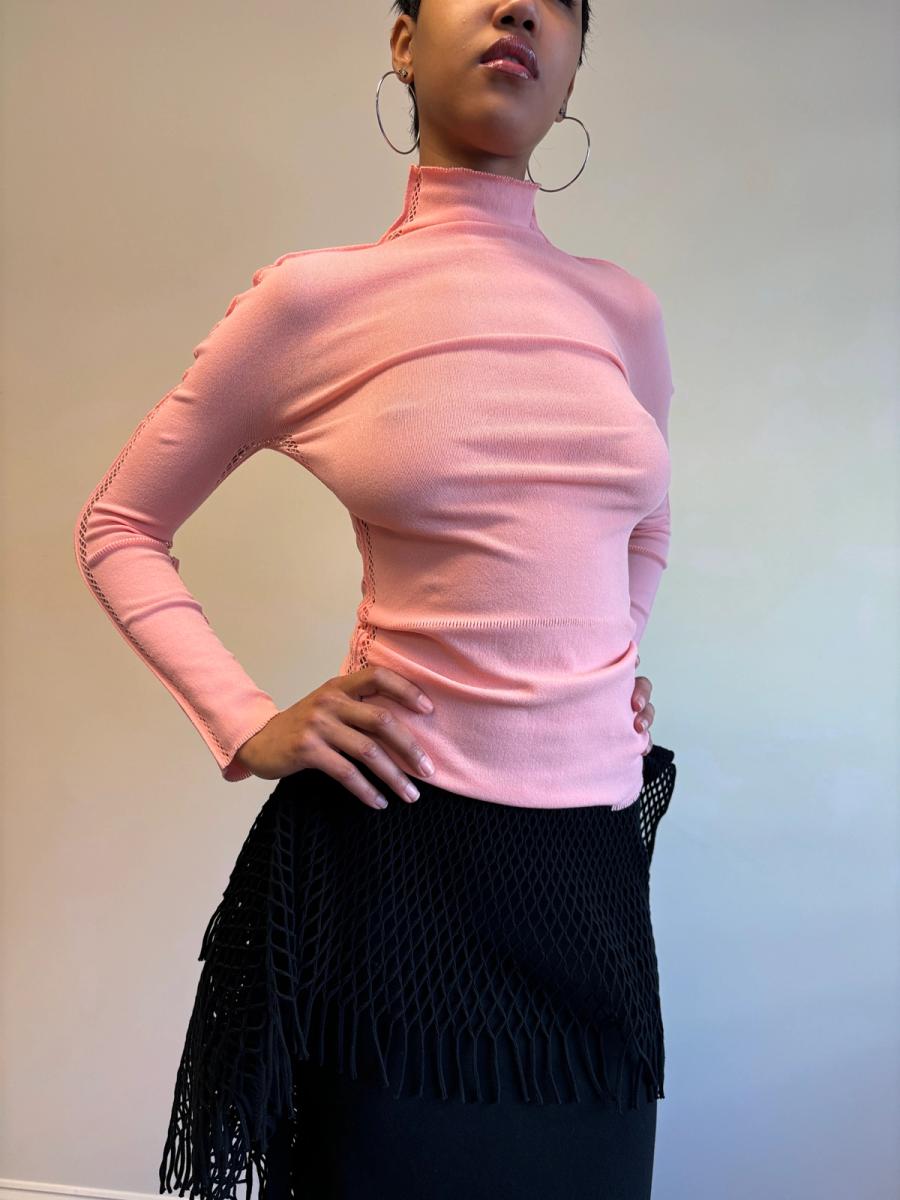 Issey Miyake APOC Pink Cutout Top product image