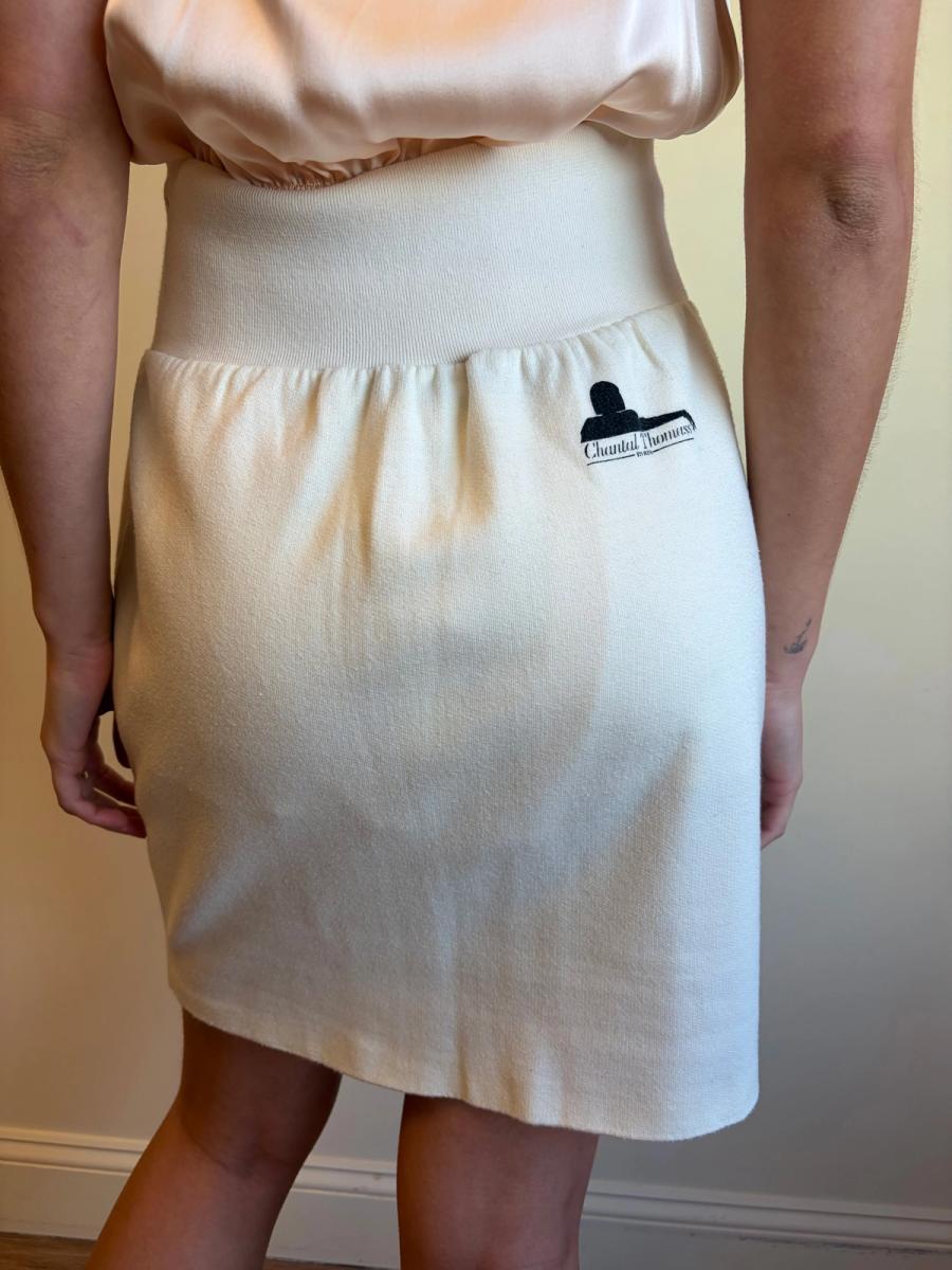 80s Chantal Thomass Trompe L'oeil Ribbon Sweat Skirt product image