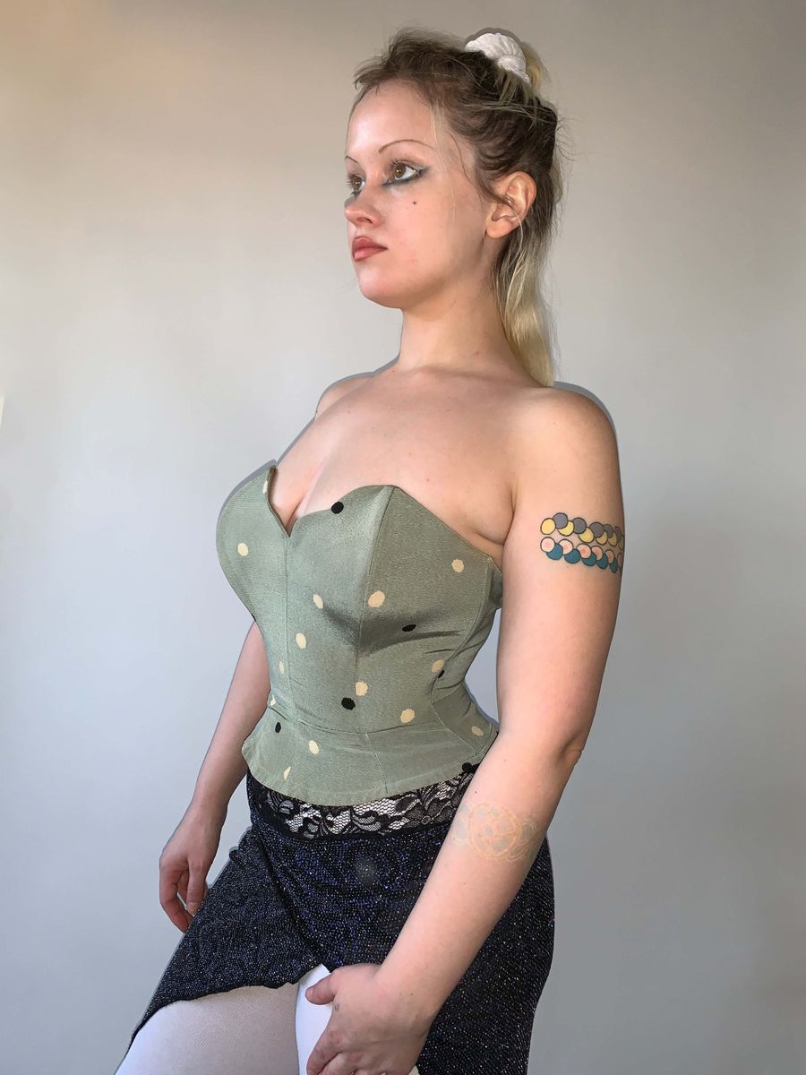 50s Dotted Atomic Kestos Bustier product image