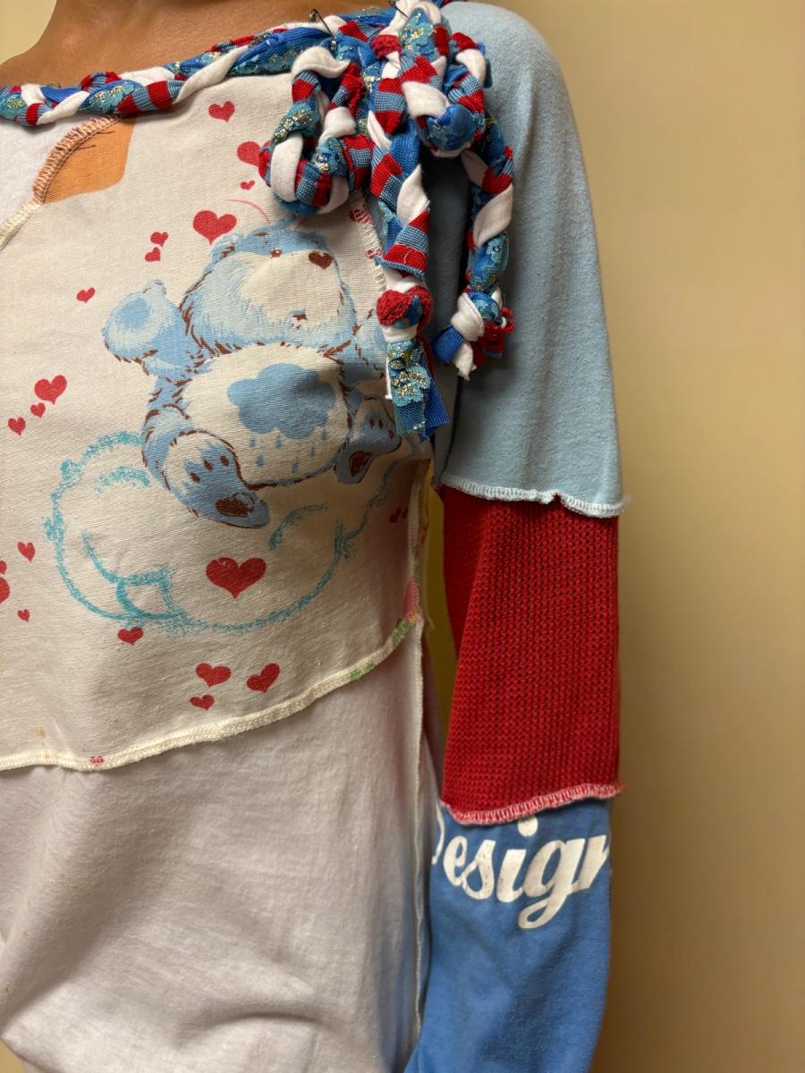 Naoko Ushiro Glamorous Patchwork Bear Shirt product image