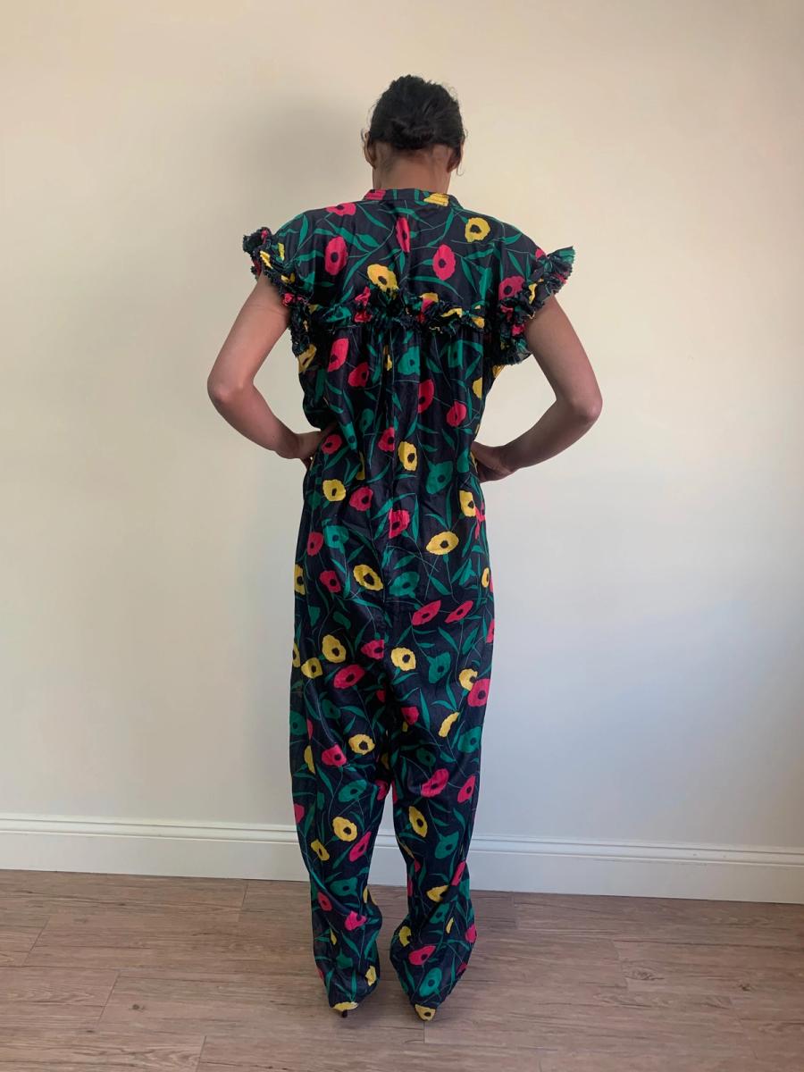 80s Chantal Thomass Poppy Print Jumpsuit product image