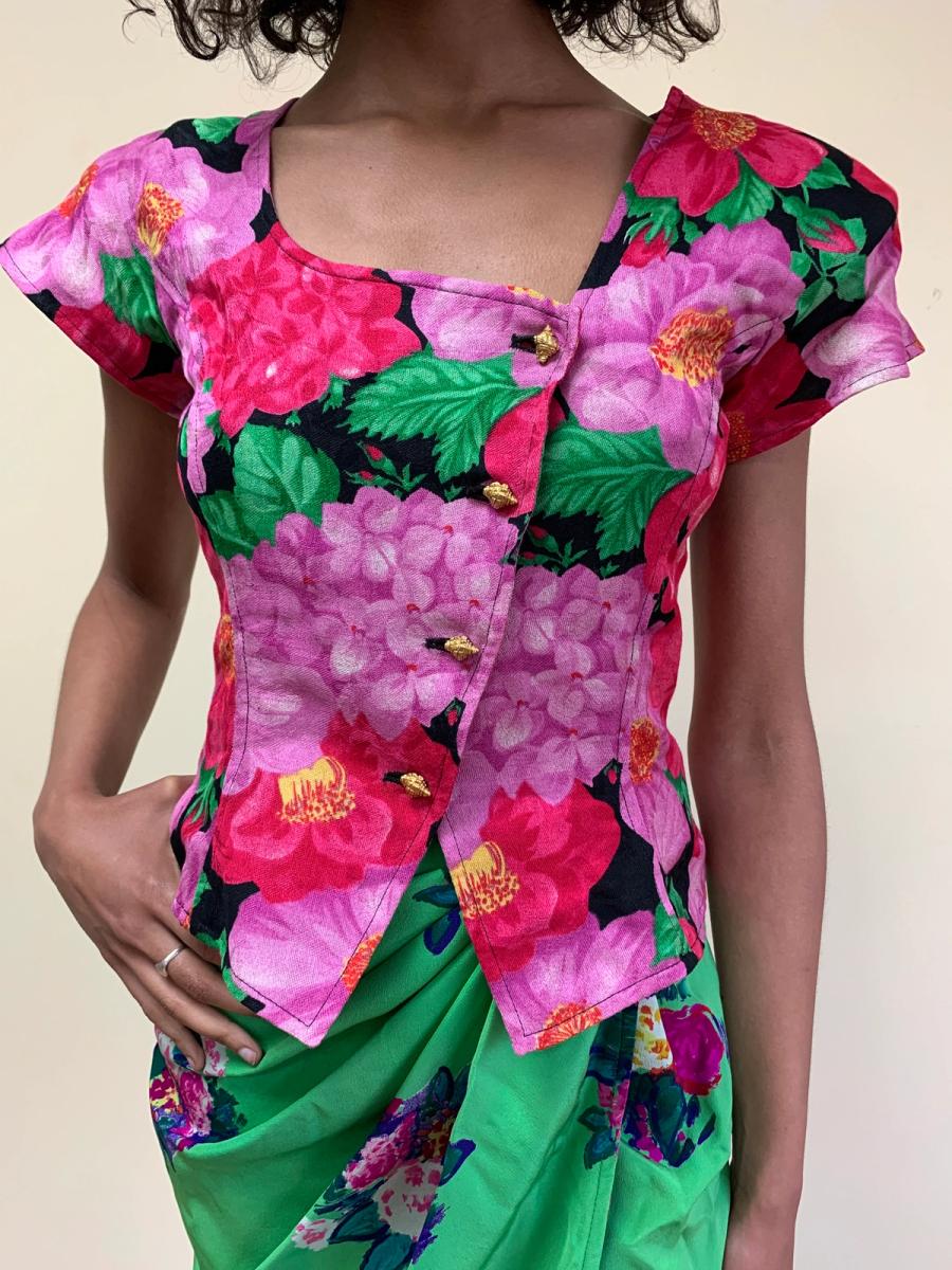 1980s Emaneul Ungaro Floral Set product image