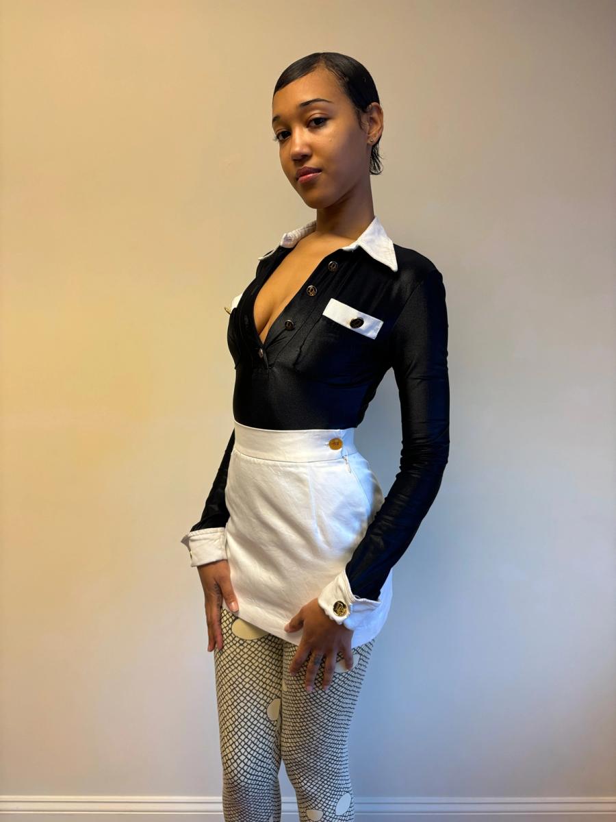 80s "Destroy" by John Richmond Suit Illusion Leotard product image