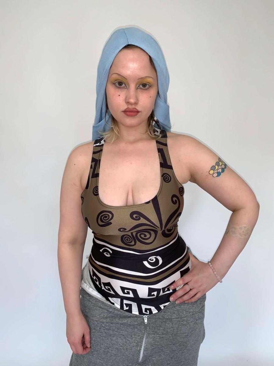 80s Mugler Activ Graphic Tank product image