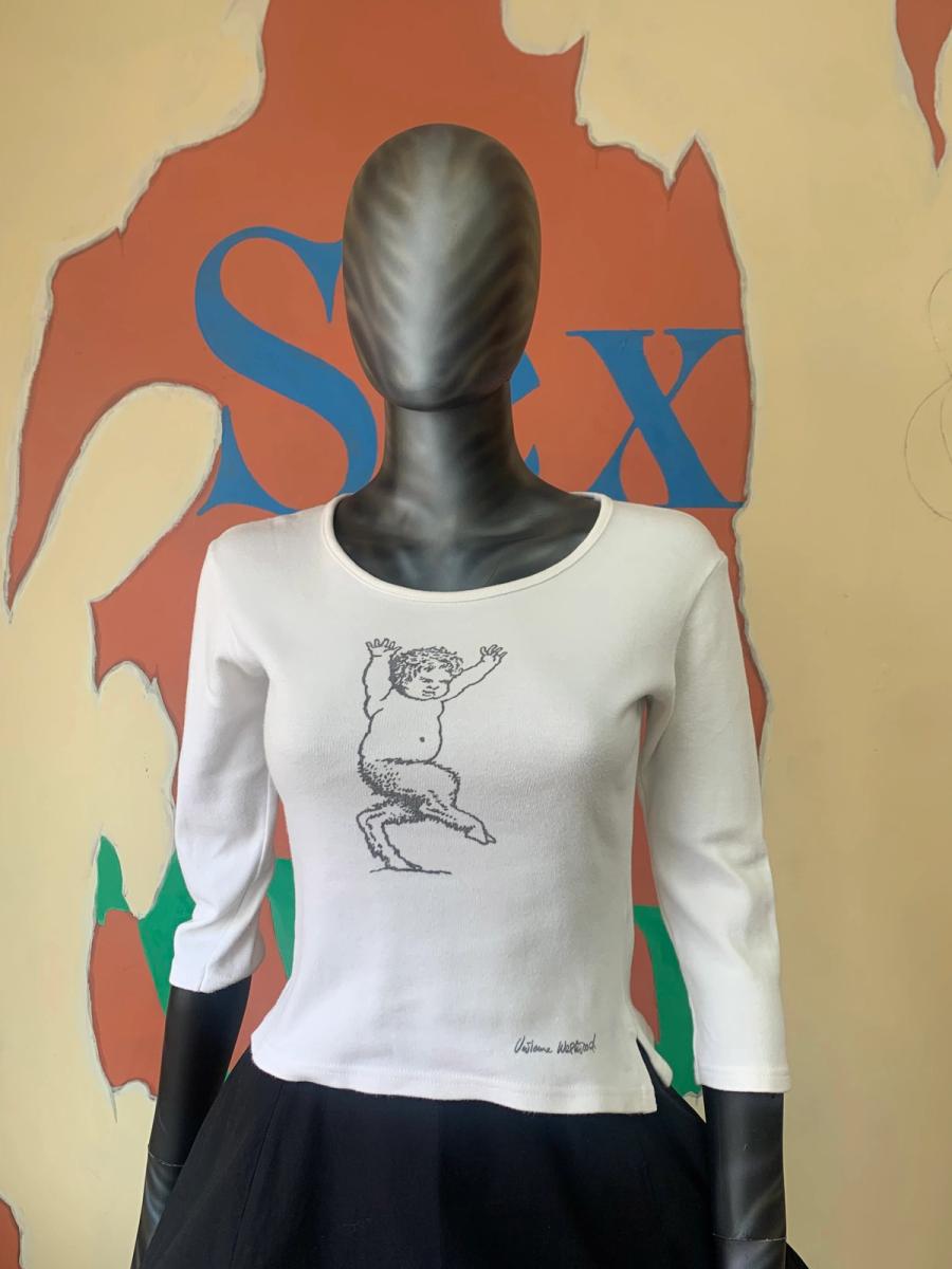 Vivienne Westwood Late 80s Satyr 3/4 Sleeve Tee product image