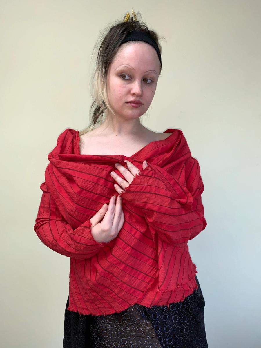 Vivienne Westwood Anglomania Seersucker Shawl Jacket product image