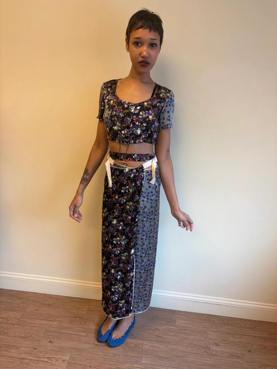 S/S 1994 Jean-Paul Gaultier Runway Floral Ensemble  product image