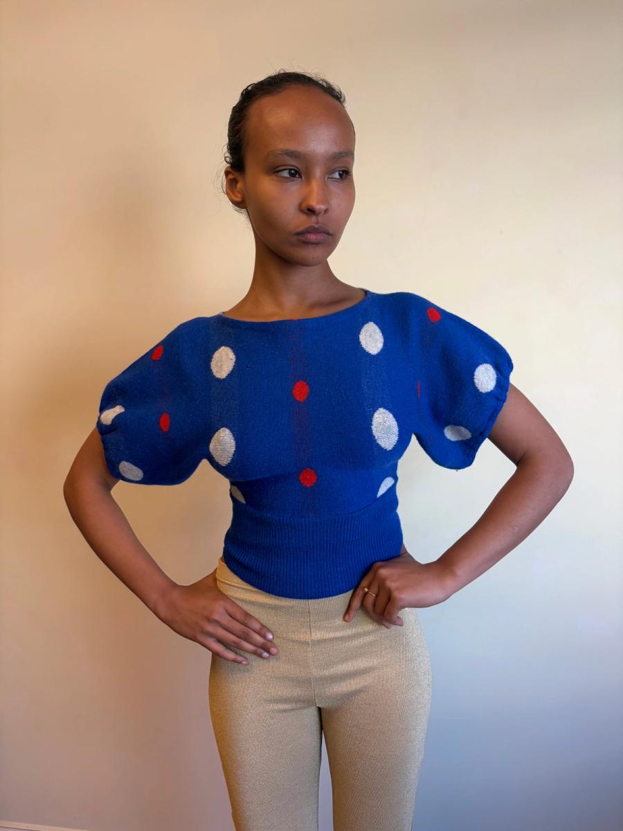 80s Dorothée Bis Polka Dot Sweater product image