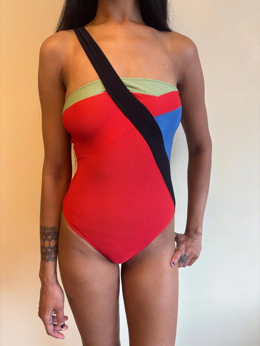Vintage Fendi Color Blocked Swimsuit product image