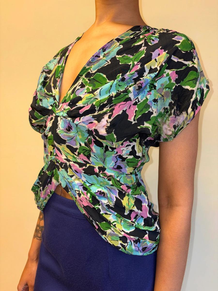 1940s Floral Bustle Top product image