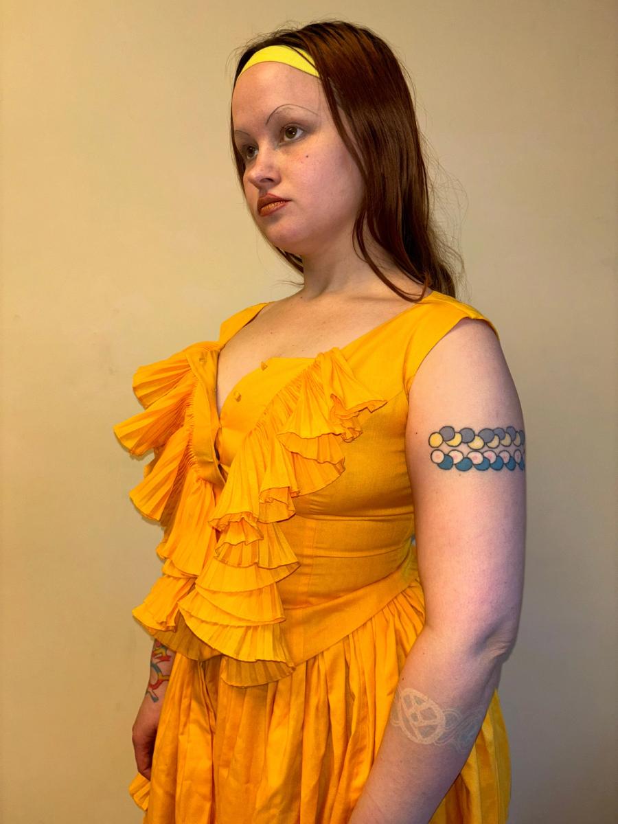 80s Chantal Thomass Yellow Top and Pants Set product image