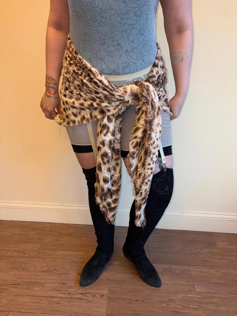 Vintage Krizia Oversized Leopard Print Shawl product image