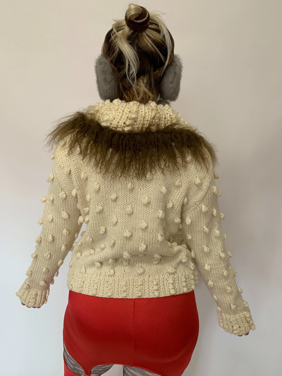 Kaneko Isao Mongolian Fur Trim Sweater product image