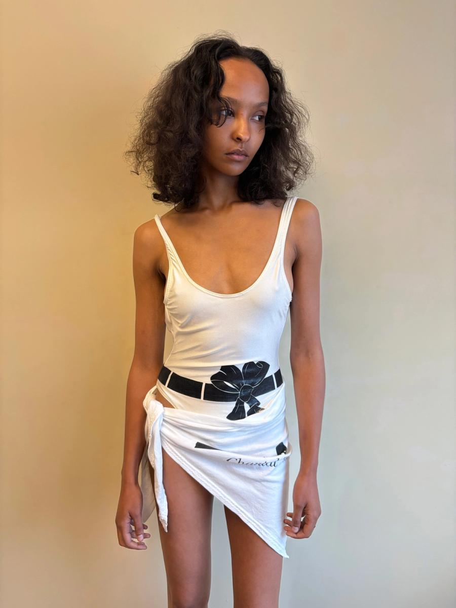 80s Chantal Thomass Bow Swimsuit product image
