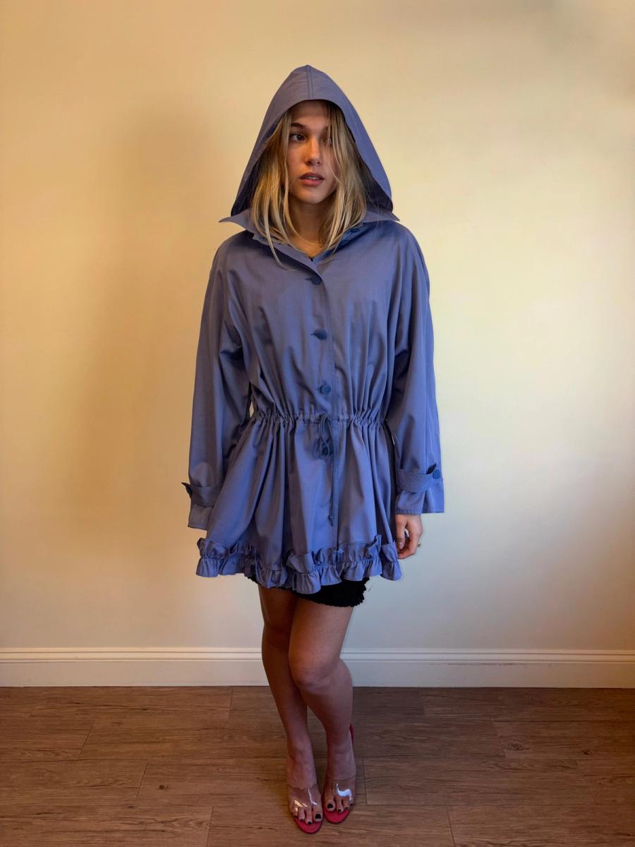 Vintage Chantal Thomass Purple Ruffle Coat product image