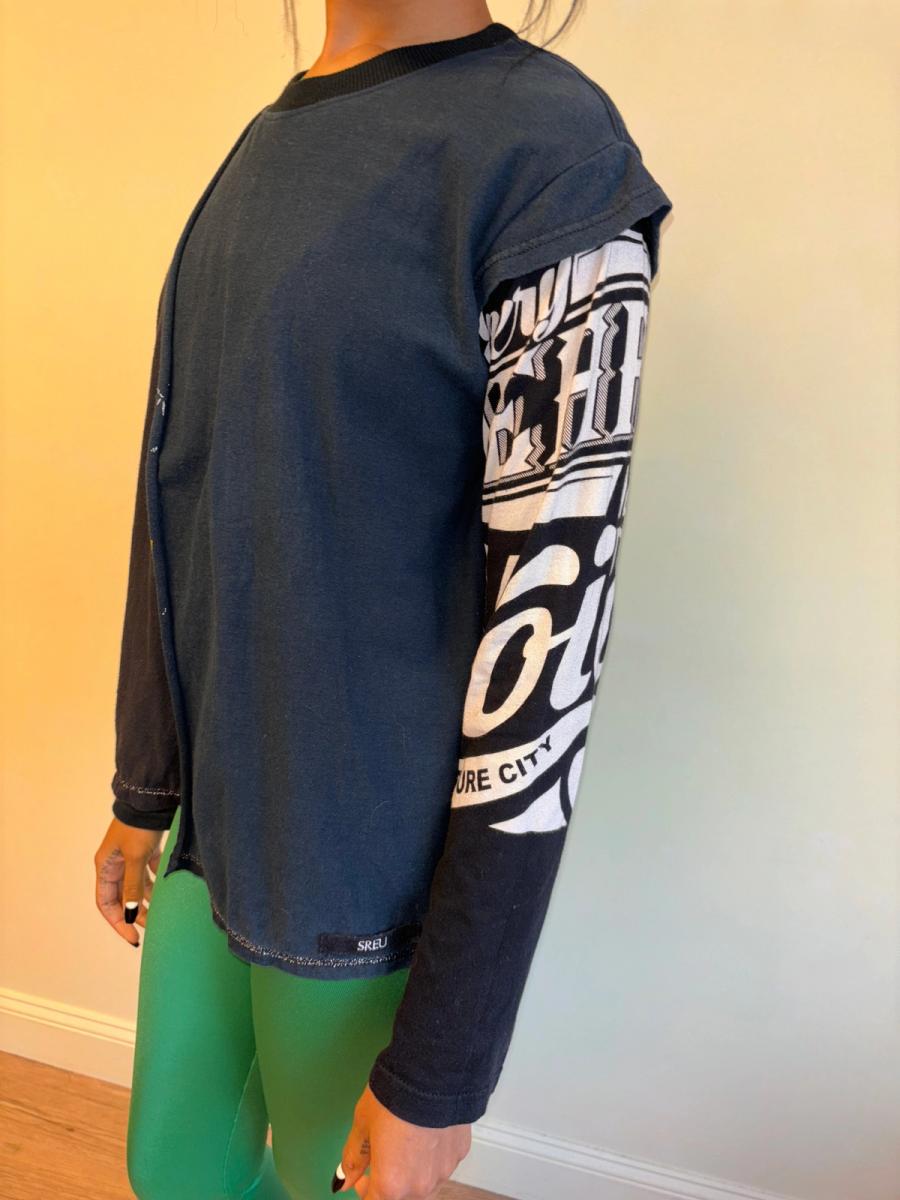 Patchwork T-shirt Long Sleeve product image