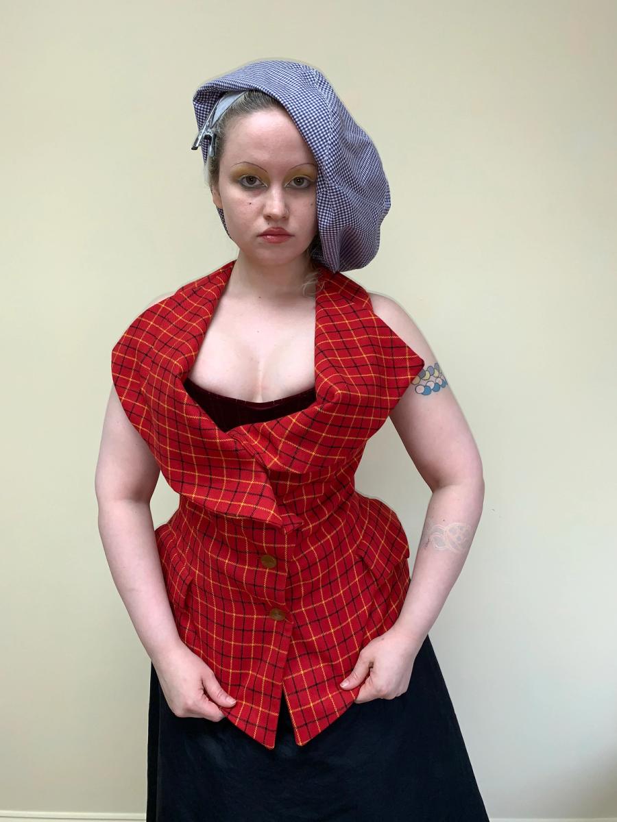 Vivienne Westwood 1995 'Vive la Cocotte' Runway Tartan Check Vest product image