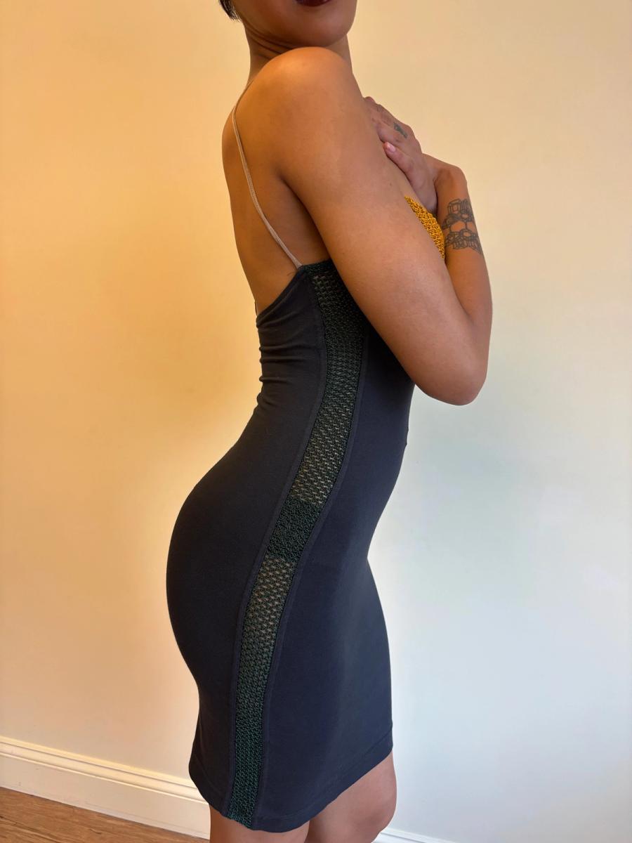 80s Junior Gaultier Crochet Bodycon Dress product image