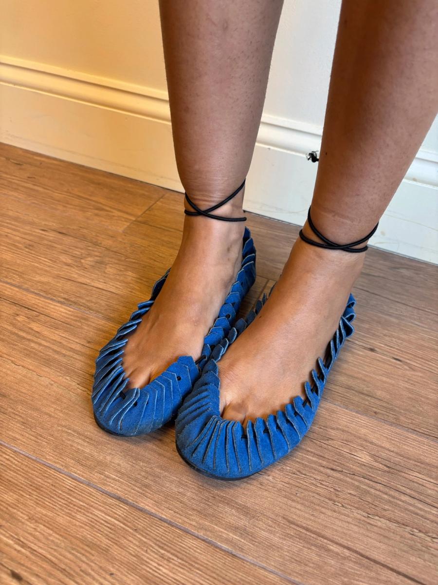 80s Norma Kamali Antique Style Sandals product image