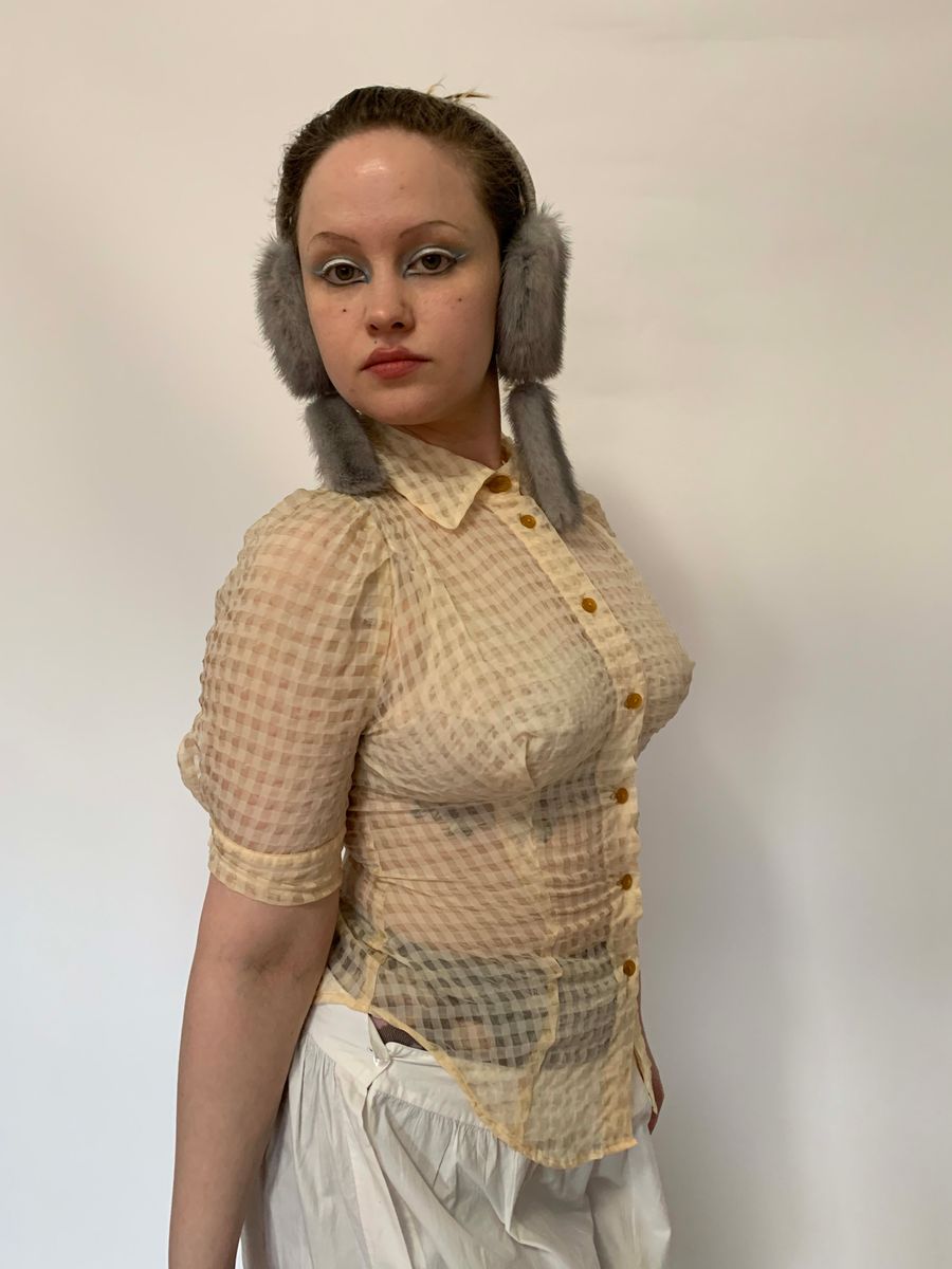 Vivienne Westwood Sheer Gingham Button Up product image