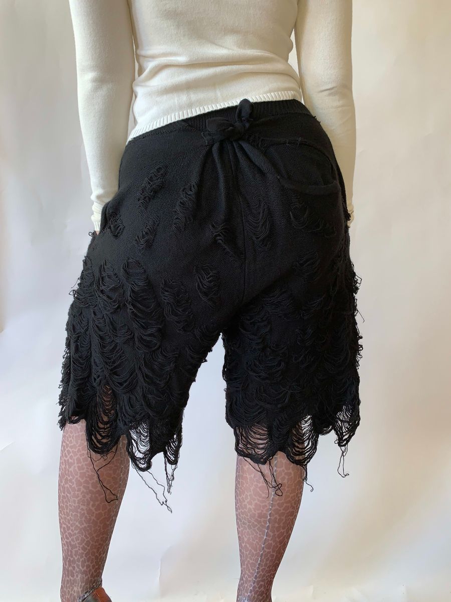 Mikio Sakabe Shredded Knit Shorts product image