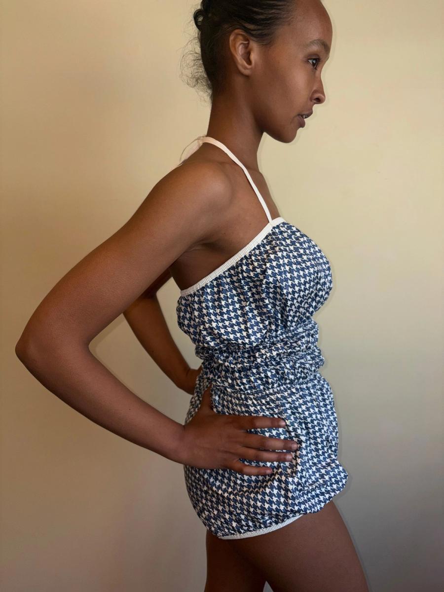 1960s Houndstooth "Disposable" Swimsuit product image