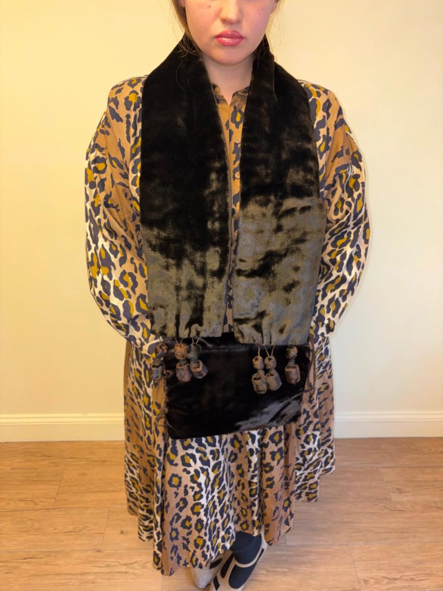 Edwardian Velveteen Scarf and Muff Set product image