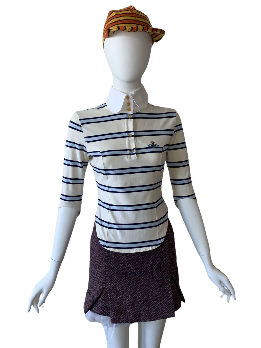 90s Vivienne Westwood Striped Polo product image