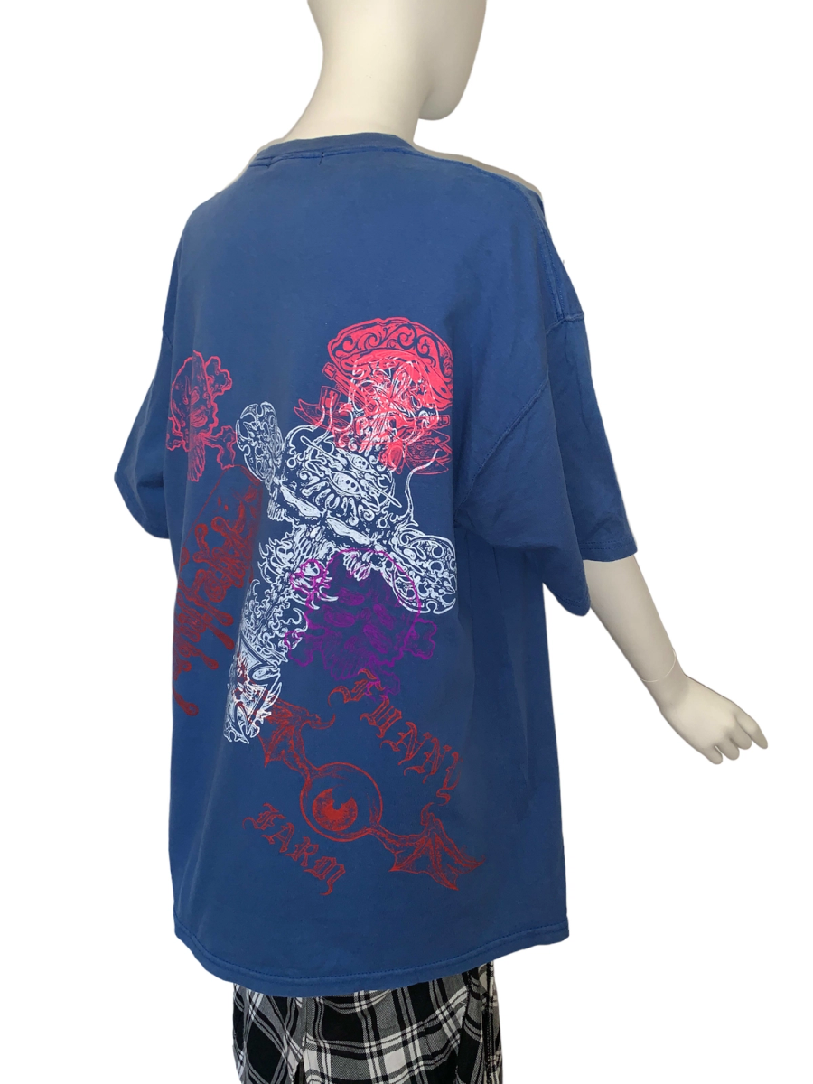 90s Funny Farm Skull And Cross T-shirt product image