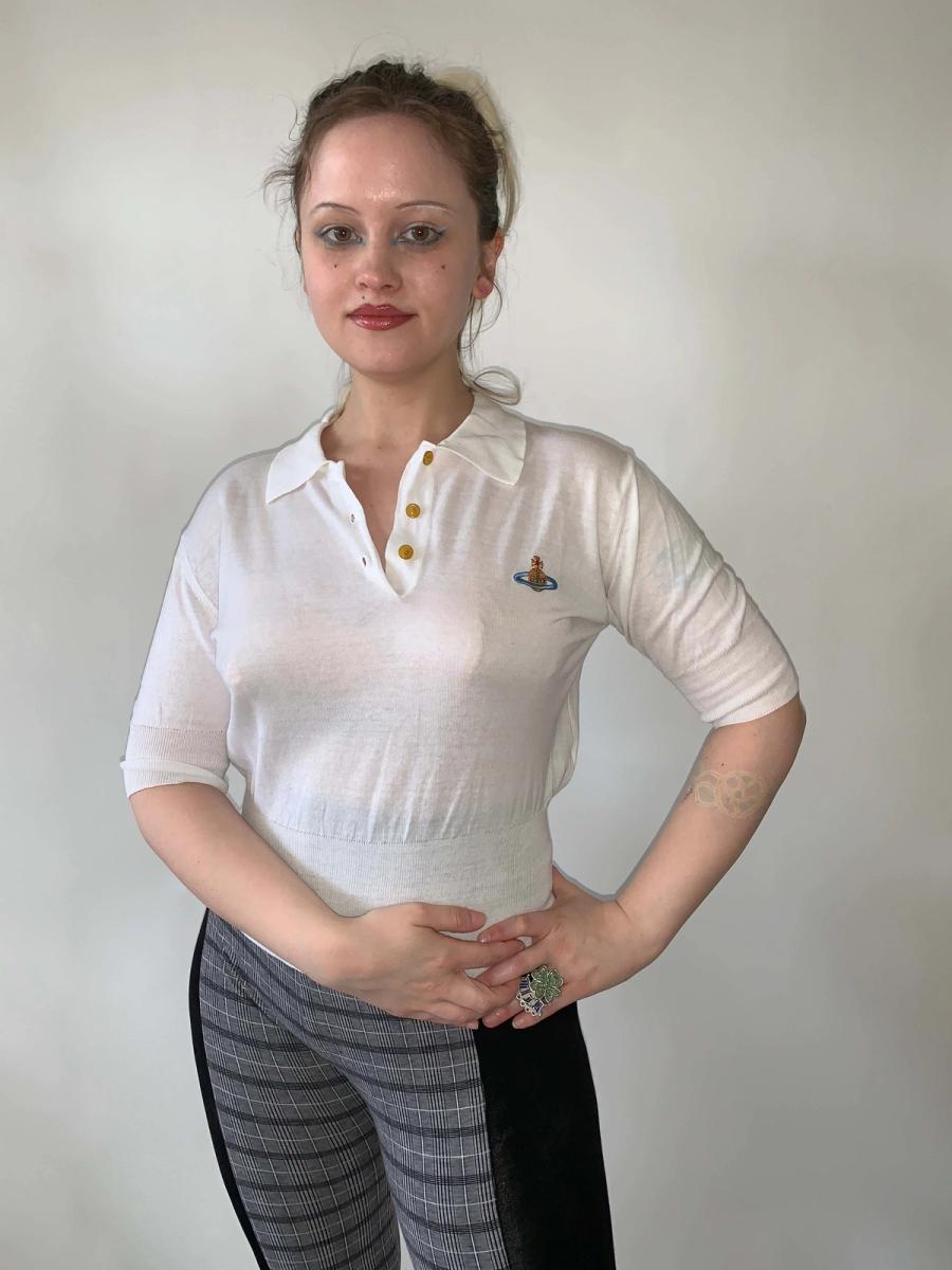 90s Vivienne Westwood White Polo product image