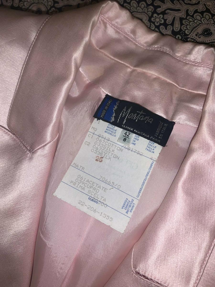 80s Claude Montana Satin Blazer product image