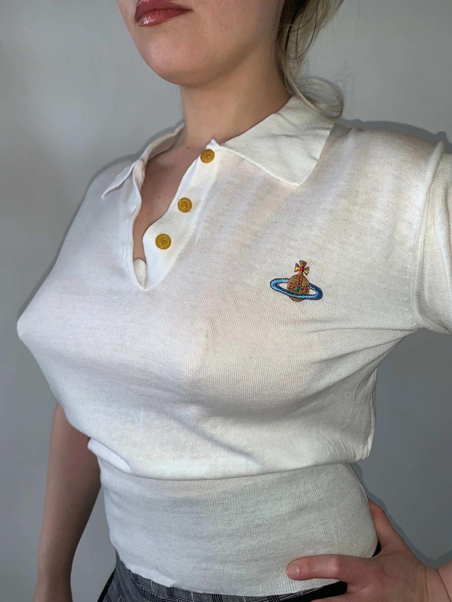 90s Vivienne Westwood White Polo product image