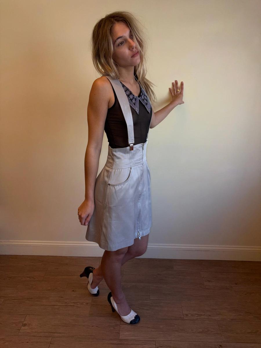 Vintage Claude Montana Suspender Skirt product image