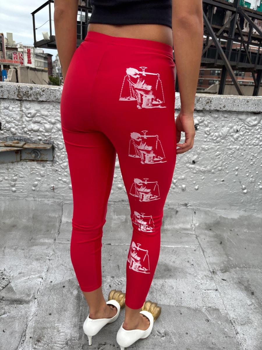 Thinker Woman Red Leggings product image