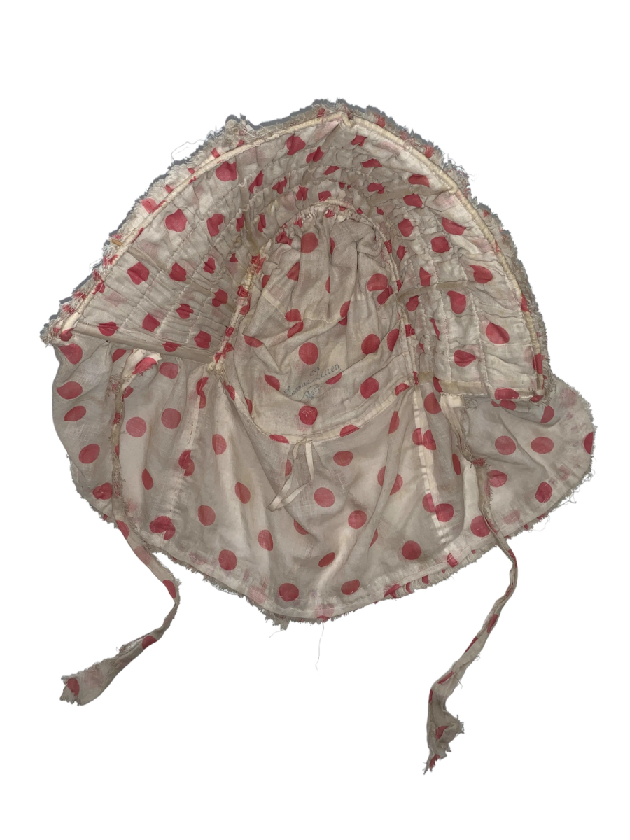 1800s Polka Dot French Sunbonnet product image